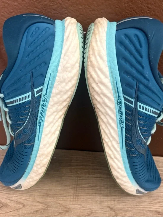 Saucony Triumph 17 Blue Teal Running Shoes PWRRUN+ Cushion Comfort, Women’s 9 - Picture 5 of 8